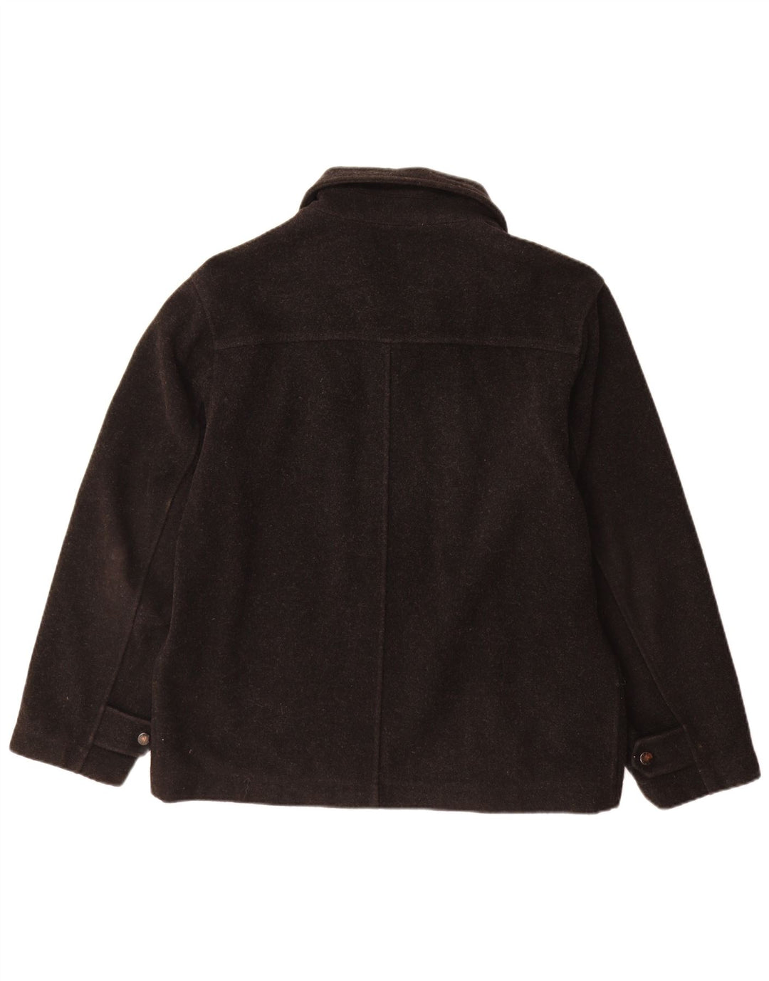 Trussardi Herre Loose Fit Windbreaker Coat IT 46 Small Black Wool