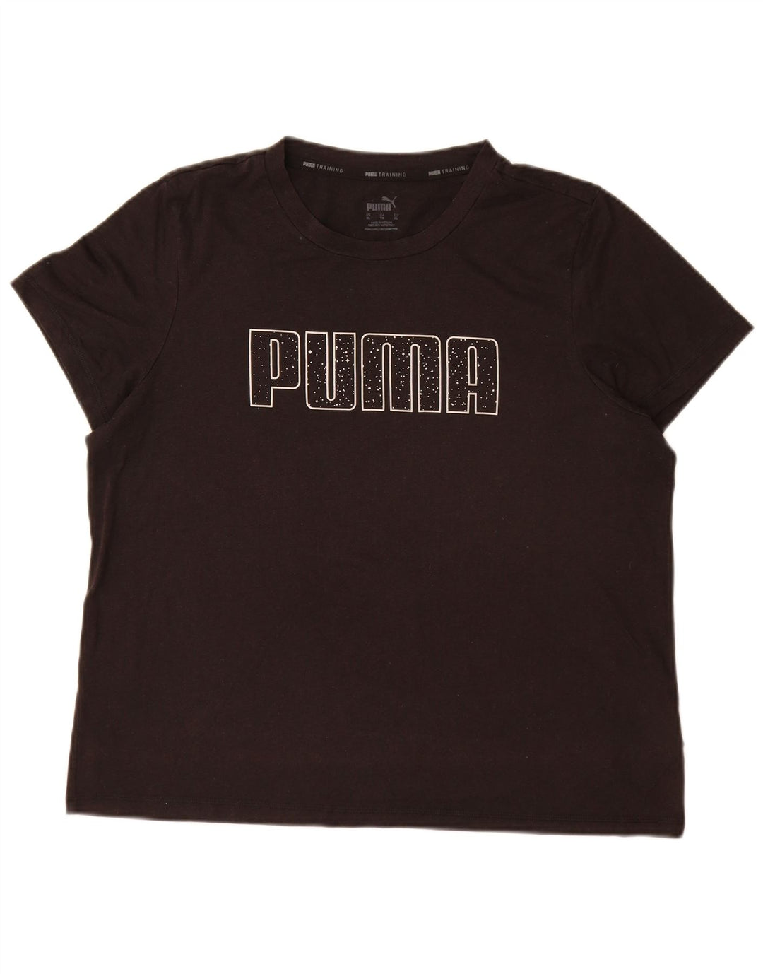 Puma Grafisk T-Shirt Top UK 18 XL Sort Polyester