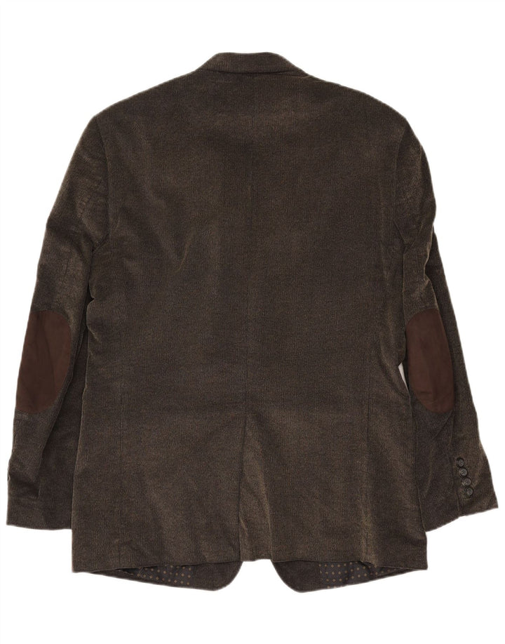 Chaps Herre 2-knaps Corduroy Blazer Jacket UK 40 Stor brun bomuld