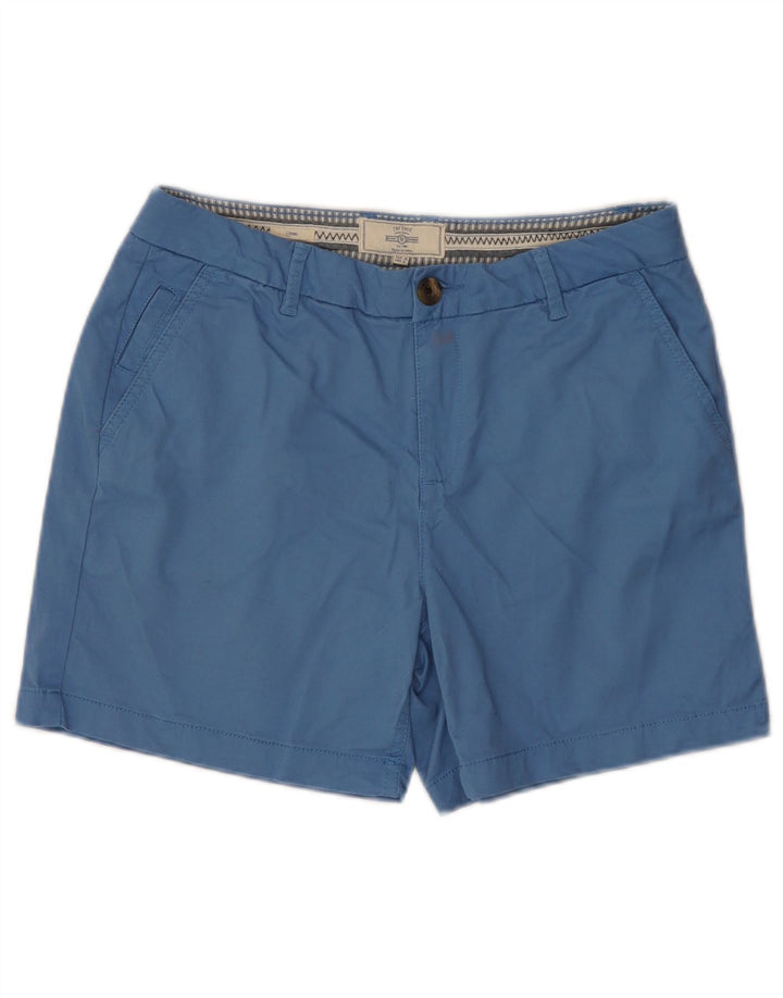 Fat Face Dame Chino Shorts UK 10 Small W30 Blue Cotton