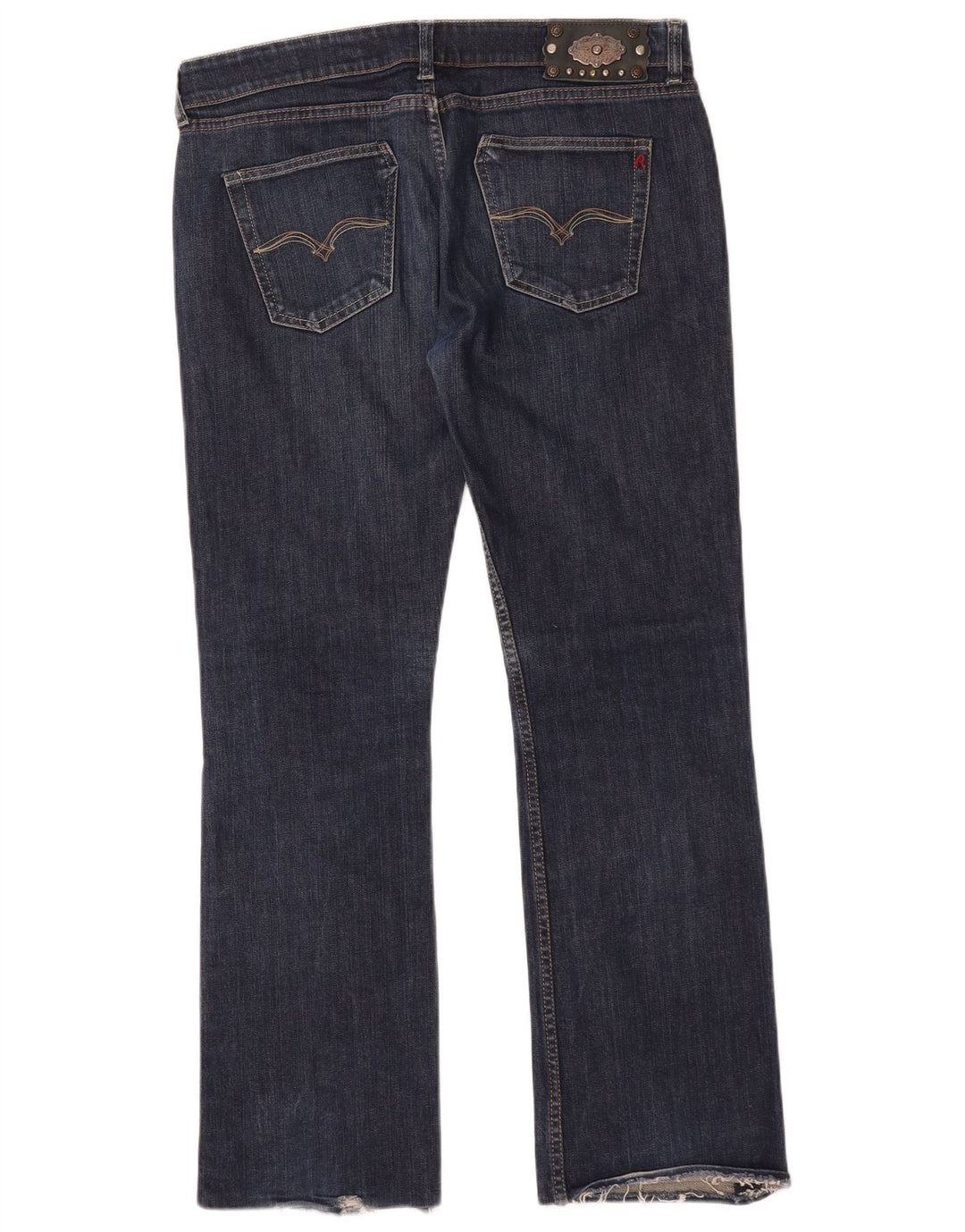 Replay Dame Straight Jeans W35 L30 Blå