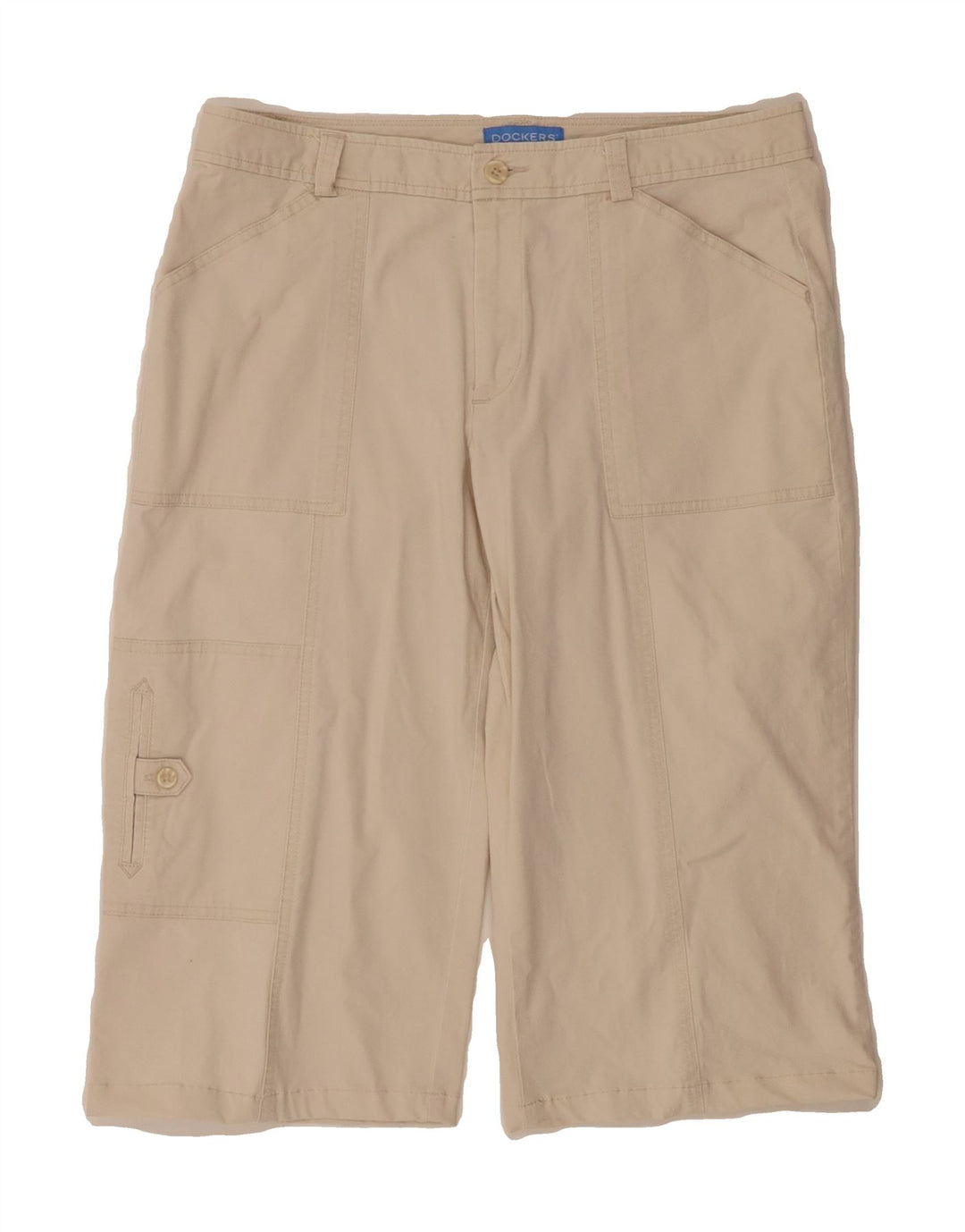 DOCKERS Womens Bermuda Shorts US 8 Medium W30  Beige Cotton Vintage Dockers and Second-Hand Dockers from Messina Hembry 