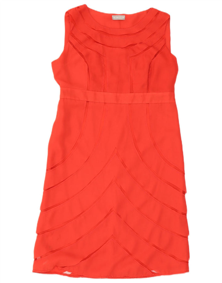Marks & Spencer Womens Per Una Ærmeløs Skede Kjole UK 16 Large Red
