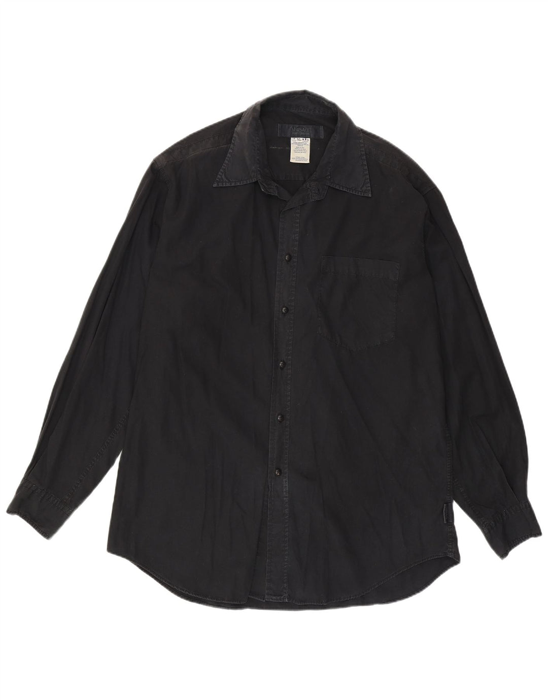 Versace herreskjorte XL sort bomuld