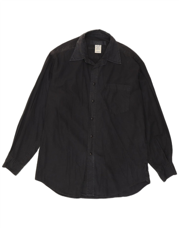 Versace herreskjorte XL sort bomuld