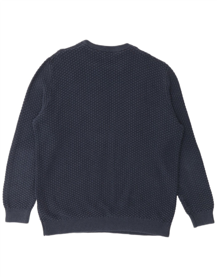 Esprit Herre trøje med rund hals 2XL marineblå bomuld