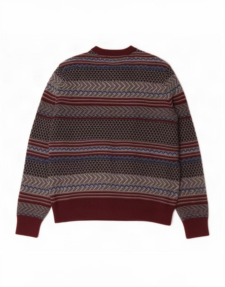Gap Herre Crew Neck Jumper Sweater Medium Flerfarvet Fair Isle lammeuld