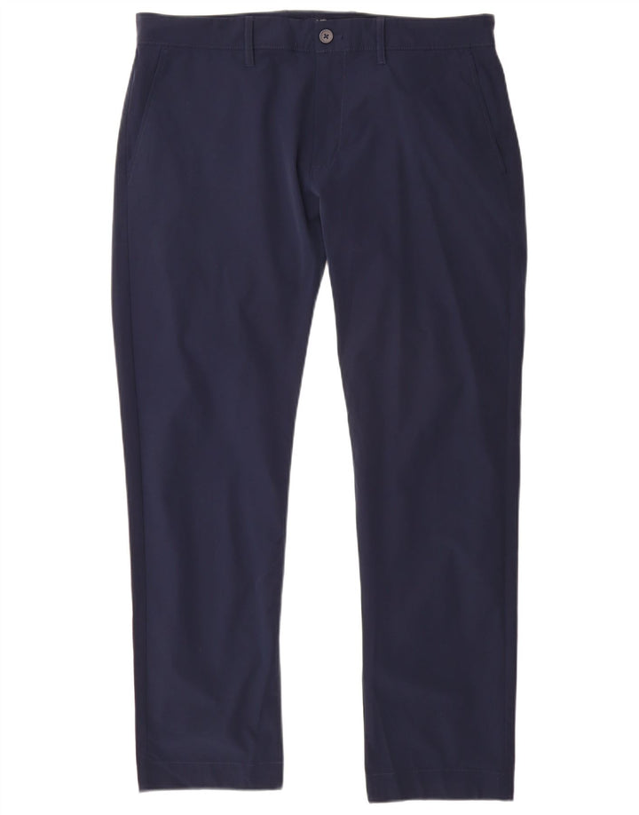 J. Crew Herre Flex Slim Chino Bukser W34 L30 Marineblå Polyester