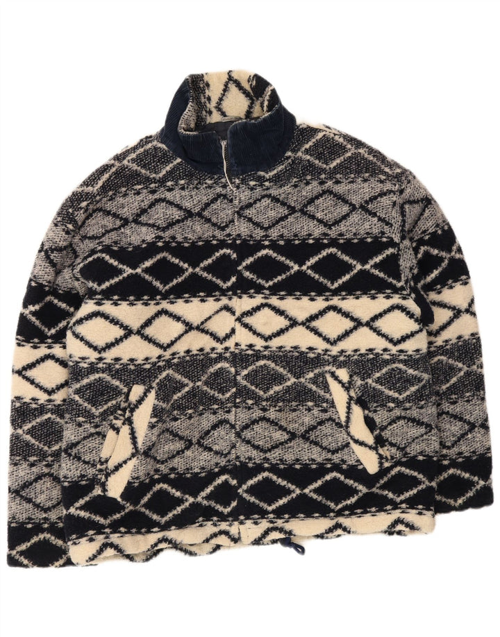 Wampum Bomberjakke til mænd UK 44 2XL Grå Geometrisk Polyester