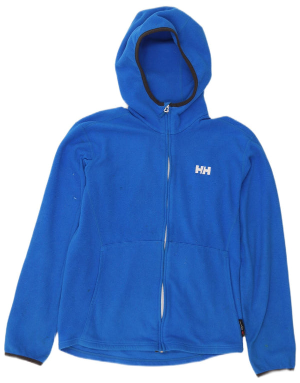 Helly Hansen Dame Hættejakke i Fleece UK 14 Medium Blue Polyester