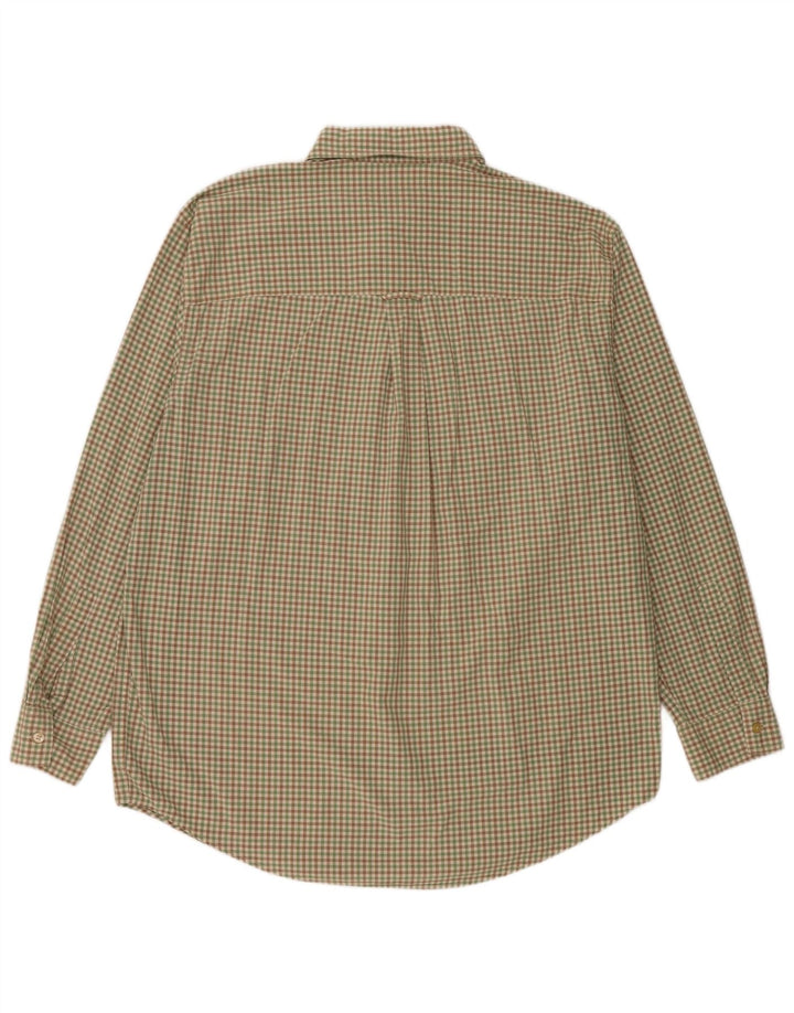 Chaps Herreskjorte Stor Grøn Gingham Bomuld