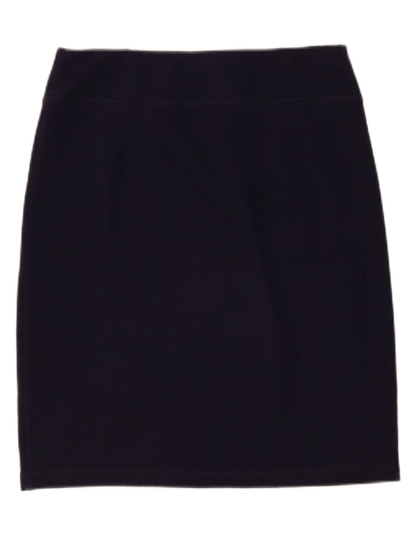 White Stuff Dame lige nederdel UK 14 Large W36 Navy Blue Polyester