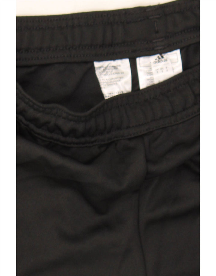 ADIDAS Mens Graphic Tracksuit Trousers Small  Black Polyester Vintage Adidas and Second-Hand Adidas from Messina Hembry 