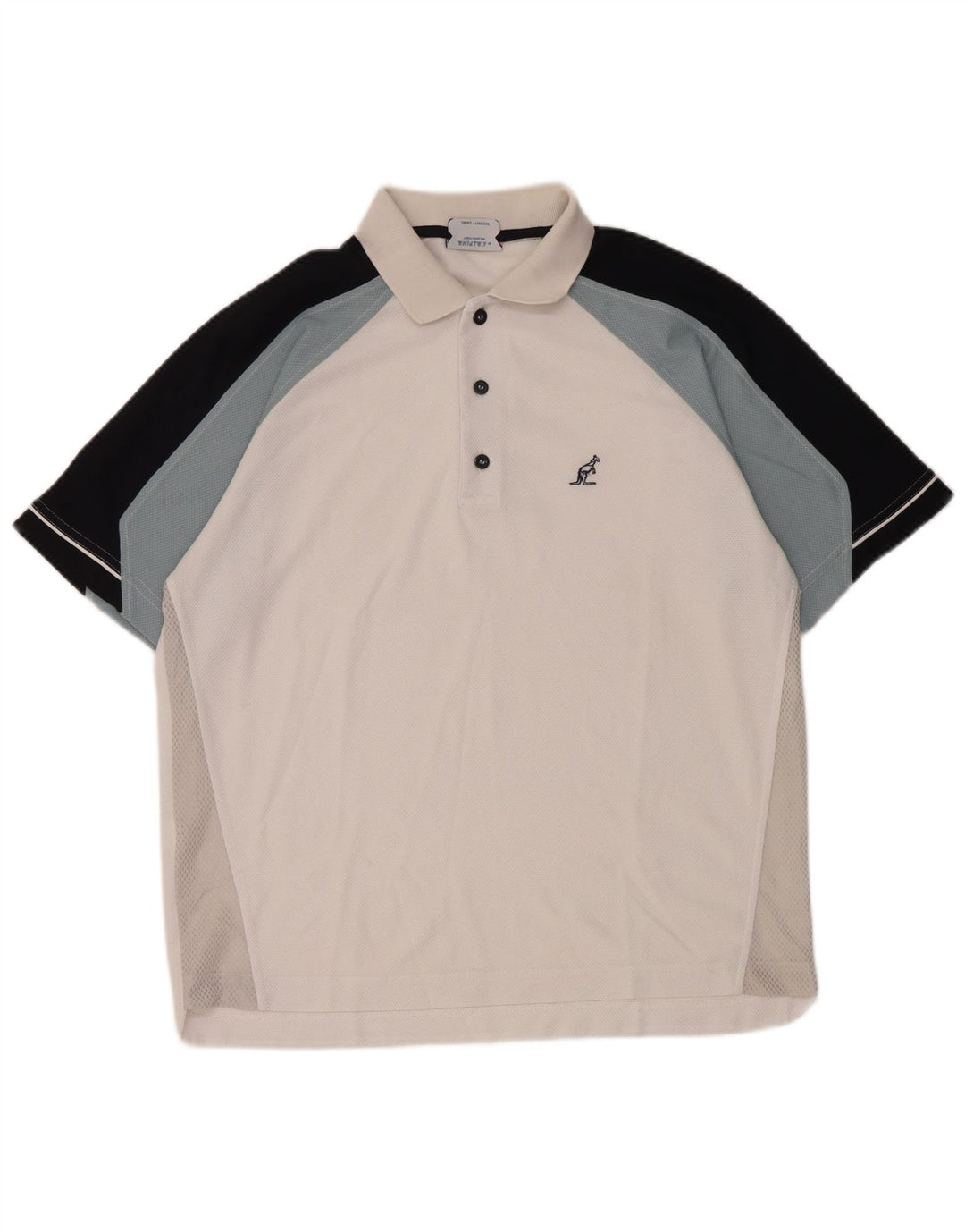 AUSTRALIAN L'ALPINA Poloshirt til mænd Stor hvid Colourblock Polyester