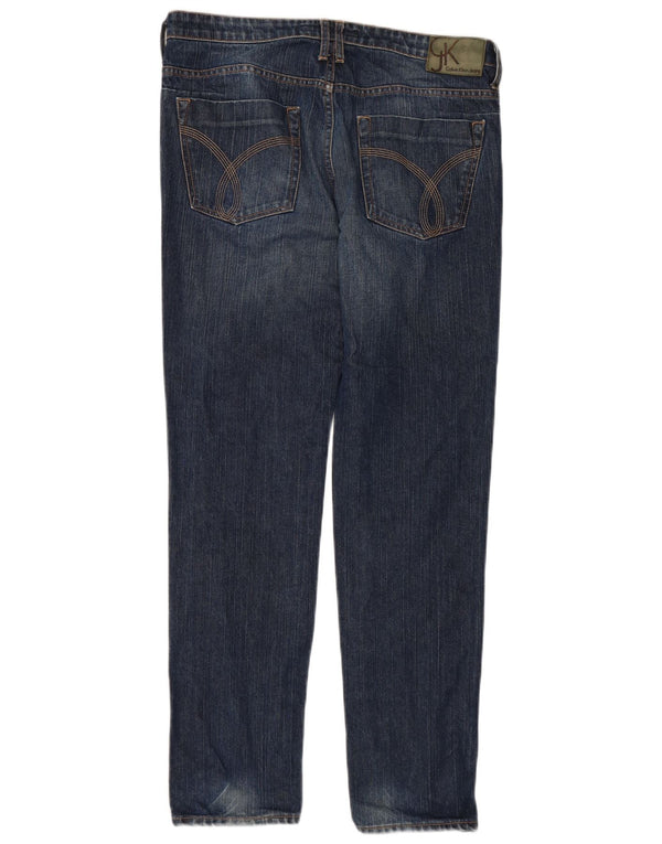 CALVIN KLEIN Slim Jeans til mænd W34 L32 Blå