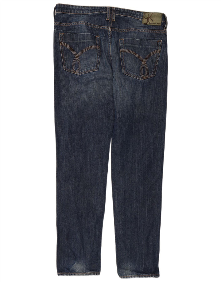 CALVIN KLEIN Slim Jeans til mænd W34 L32 Blå