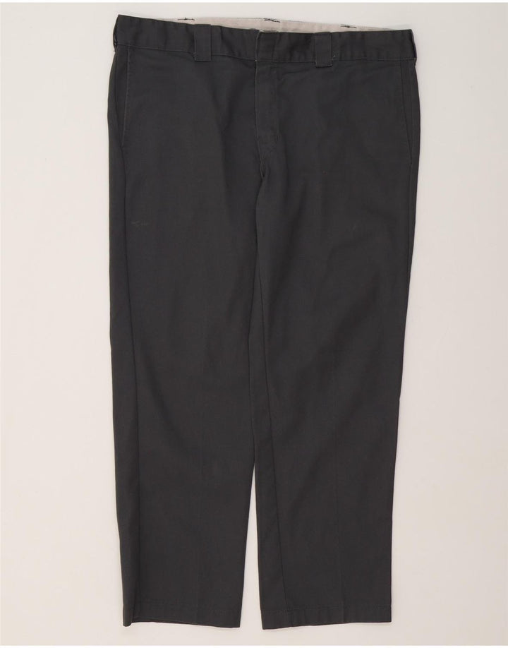 Dickies Herre Slim Straight Chino Bukser W38 L30 Grå Polyester