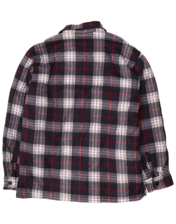 Vintage Herre Utility Jacket UK 44 2XL Navy Blue Ternet Bomuld