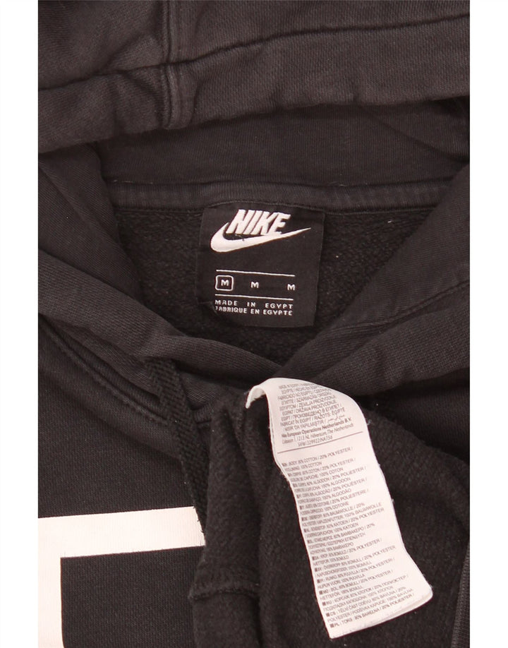 Nike grafisk hættetrøje til mænd mellem sort bomuld