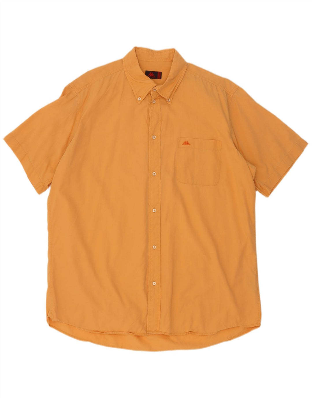 Kappa kortærmet herreskjorte 3XL orange bomuld