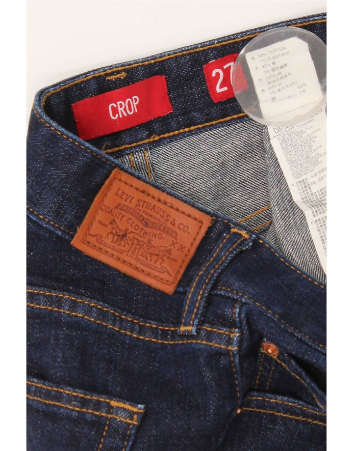 Levi's Dame Capri Cropped Jeans W27 L22 Marineblå Bomuld