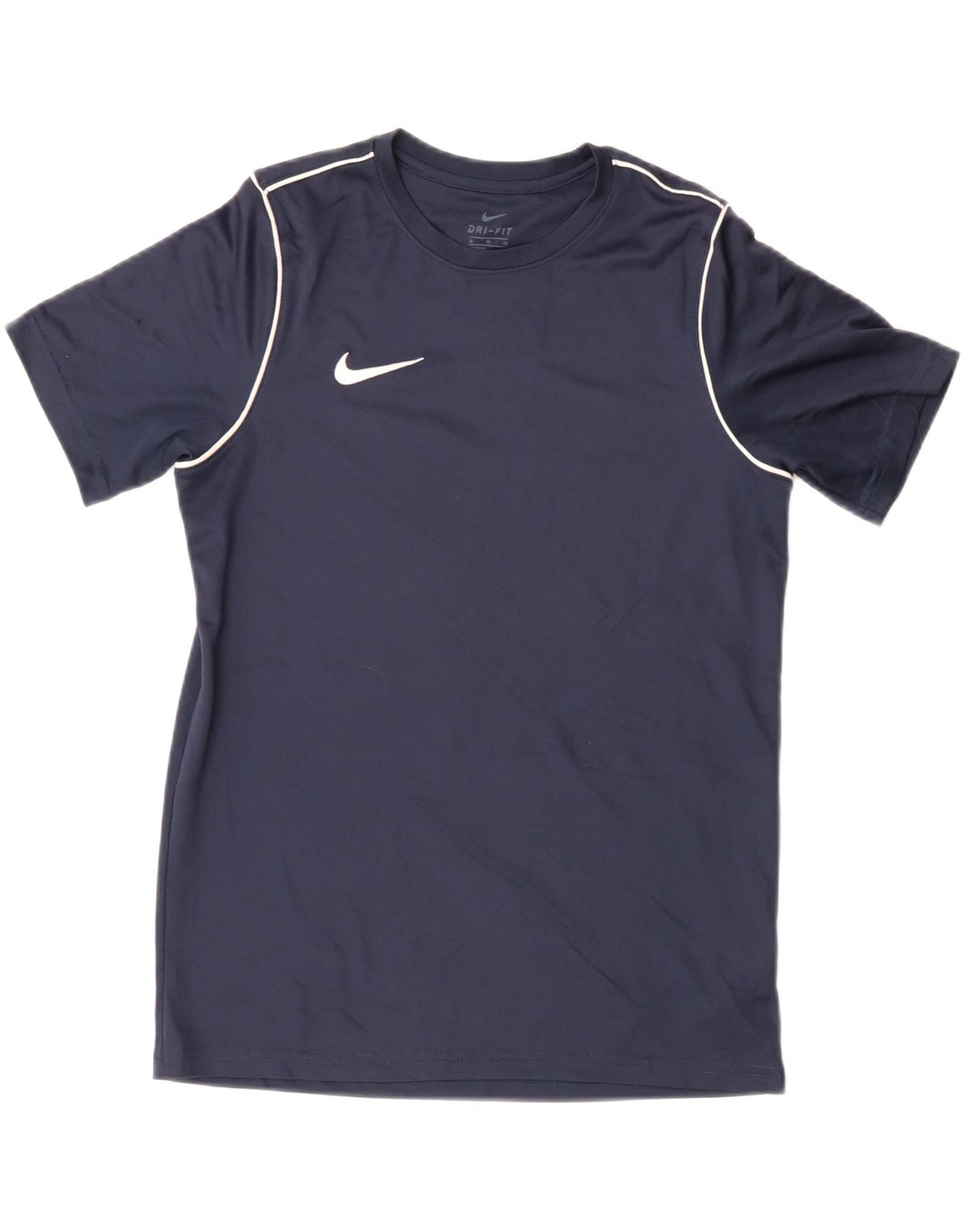Nike drenge Dri Fit T-shirt top 13-14 år XL marineblå polyester