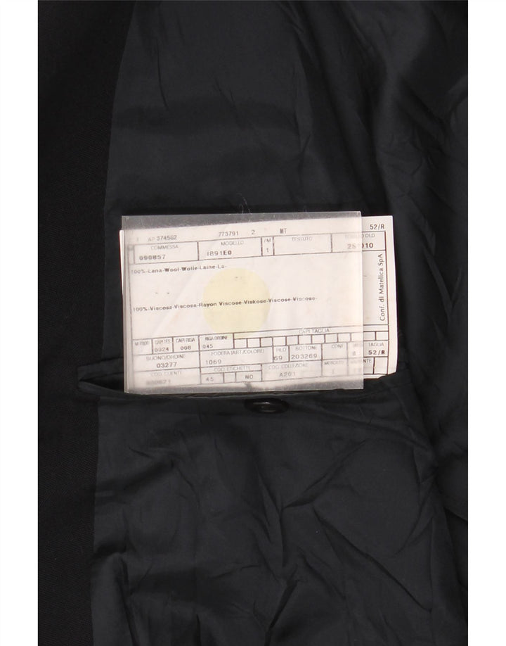 Armani Collezioni Herre 3-knaps blazerjakke IT 52 XL Marineblå viskose