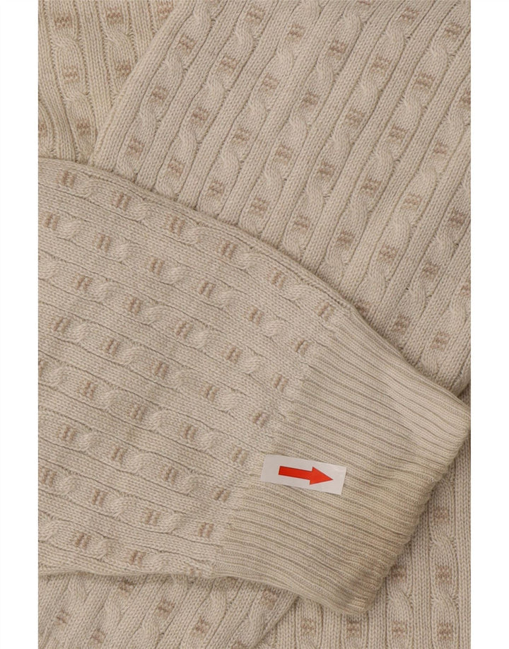 Marks & Spencer Herre sweater med rund hals, Medium Off White Akryl