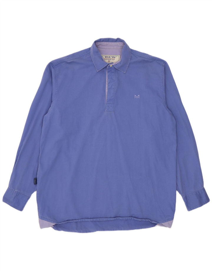 Crew Clothing Herre Pullover Shirt Medium Blue Bomuld