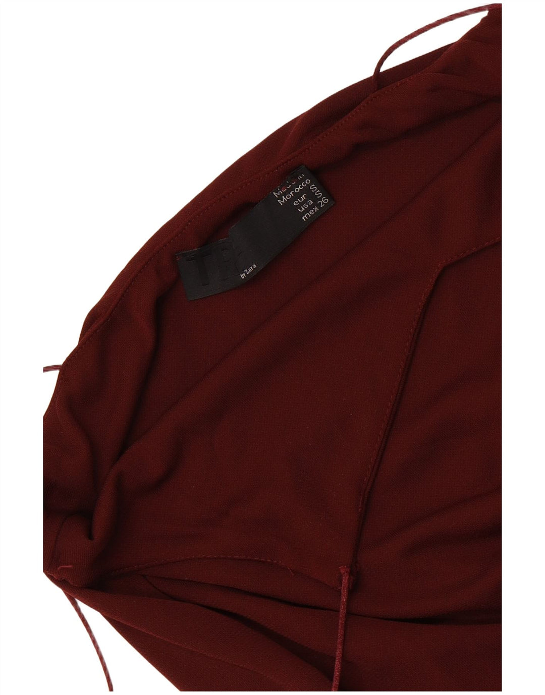 Zara Dame Slip Dress UK 8 Small Maroon