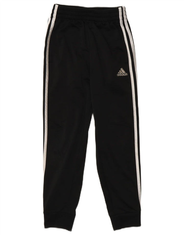 Adidas Drenge Træningsdragt Bukser Joggers 7-8 År Lille Sort Polyester