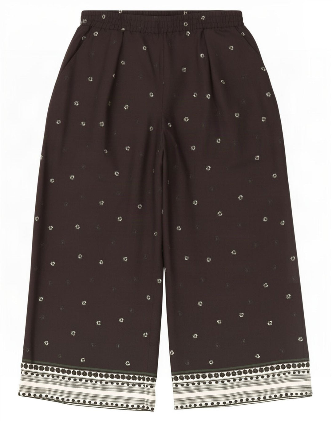 Marks & Spencer Womens Cropped Trousers UK 12 Medium W30 L25 Black