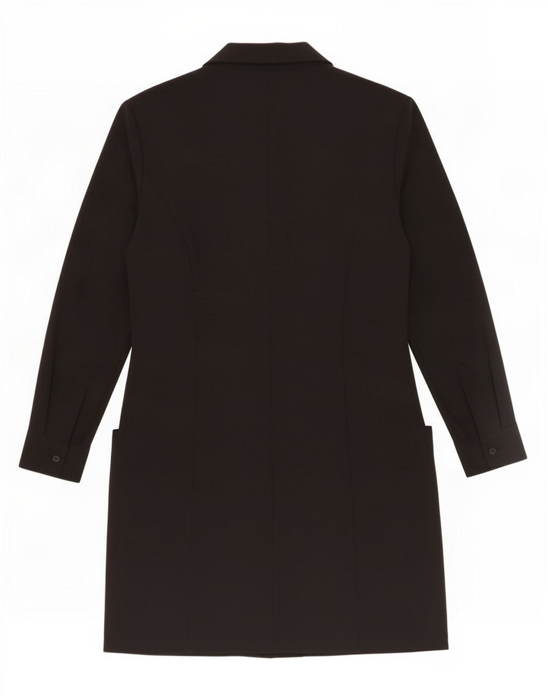 Zara Dame Dobbeltradet Frakke UK 12 Medium Sort