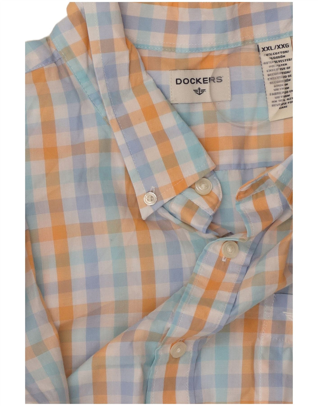 DOCKERS Mens Shirt 2XL Multicoloured Check Cotton