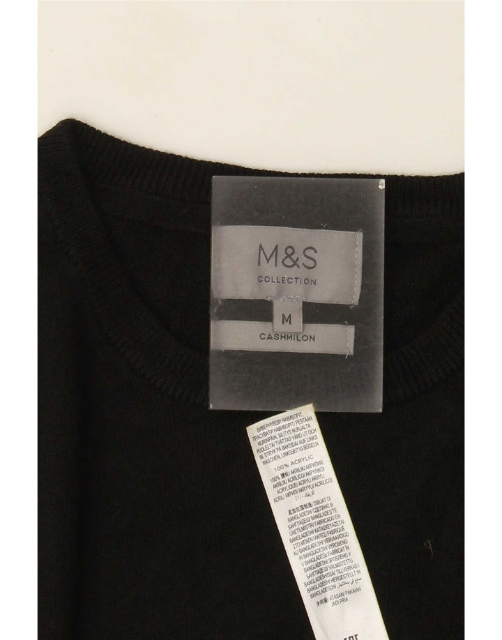 Marks & Spencer Herre sweater med rund hals, medium sort akryl