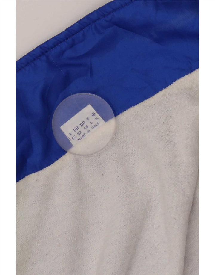 Vintage træningsdragt til mænd Topjakke XL Blå Geometrisk Polyester