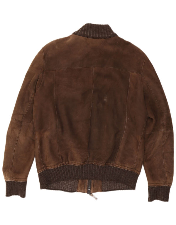 Vintage herre ruskind bomberjakke UK 40 Large Brown