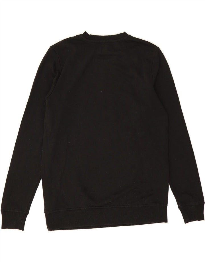 JACK & JONES Boys Graphic Sweatshirt Jumper 15-16 Years Black Cotton Vintage Jack & Jones and Second-Hand Jack & Jones from Messina Hembry 