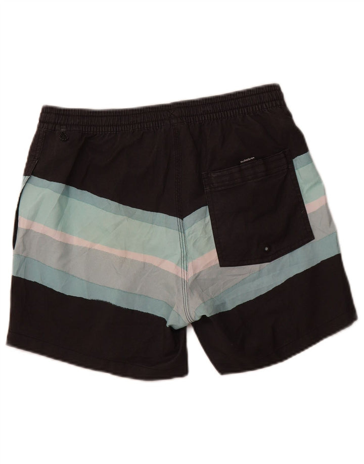 QUIKSILVER Badeshorts til mænd Small Grå Colourblock Polyester