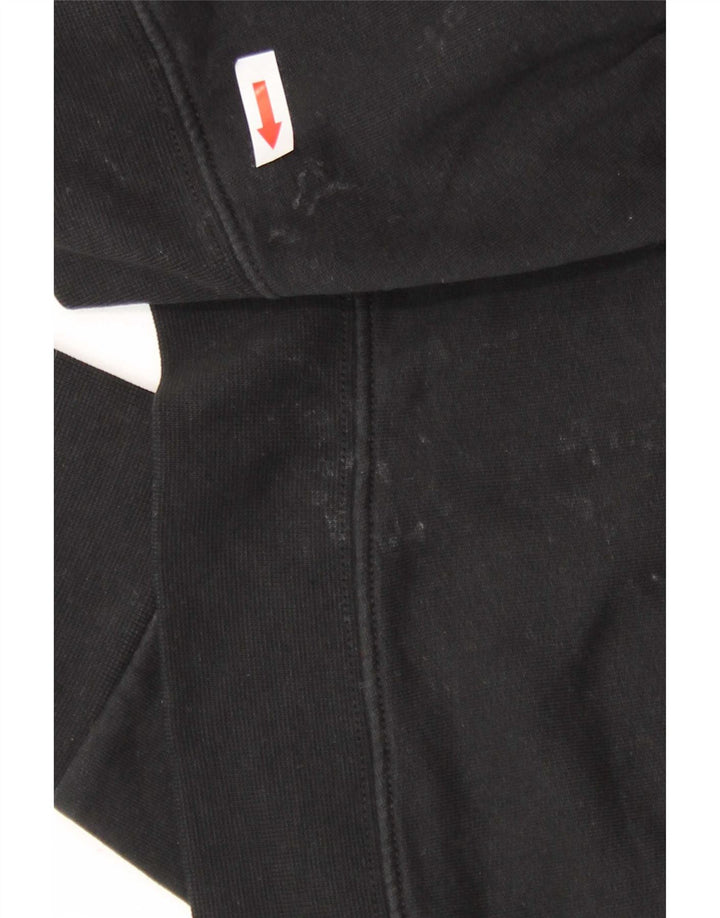 Converse Dame Grafisk Oversized Sweatshirt Jumper UK 10 Lille Sort