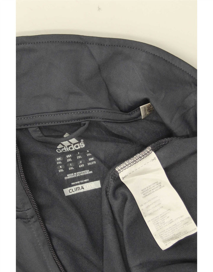 Adidas Herre Climalite træningsdragt Topjakke 2XL Grå Polyester