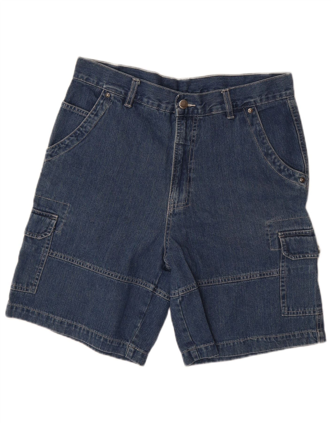 REWARD Herre Cargo Denim Shorts IT 48 Medium W32 Navy Blue