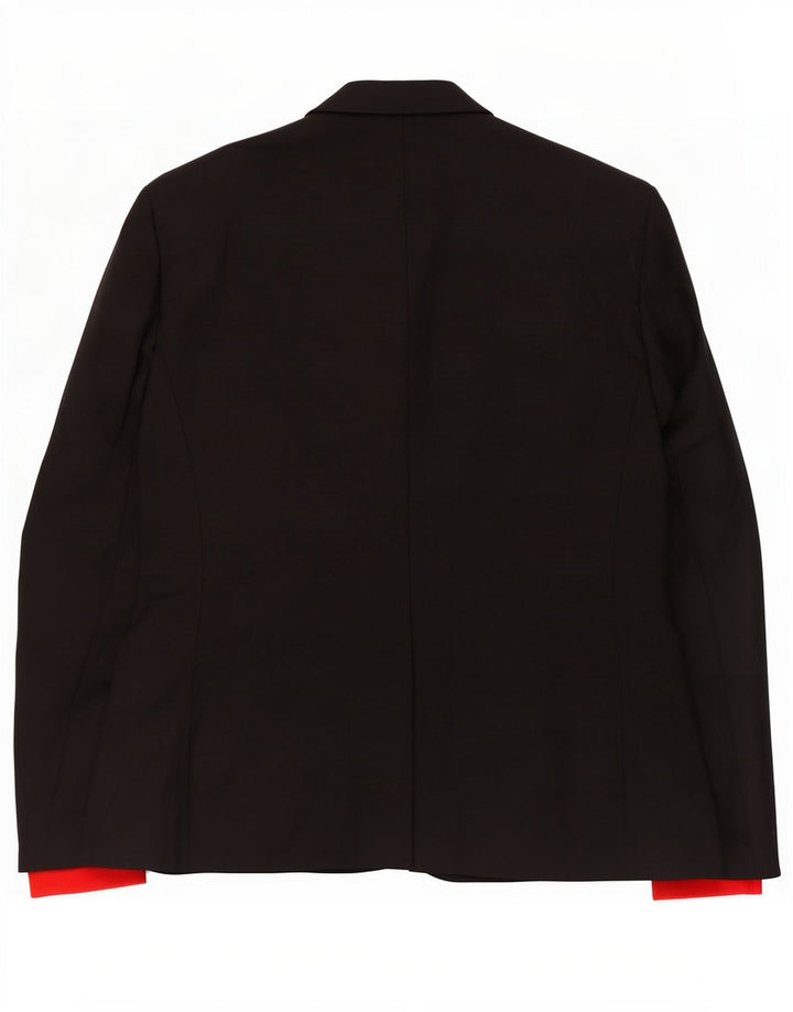 Zara Herre 2-knaps blazerjakke IT 50 Stor Sort Polyester