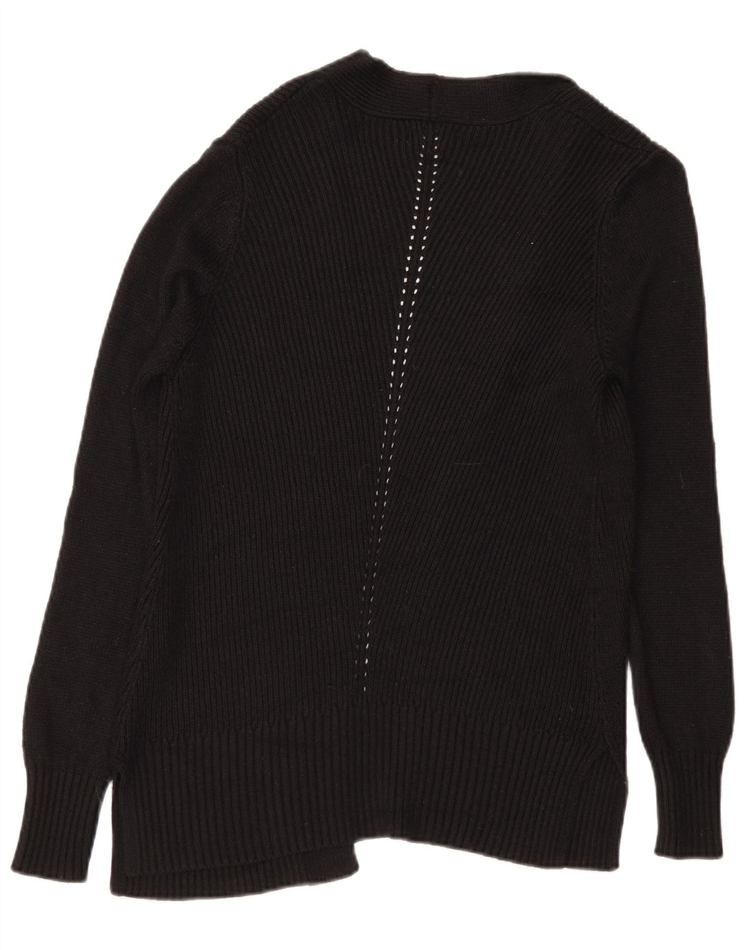 Fat Face Womens Open Cardigan Sweater UK 10 Small Black