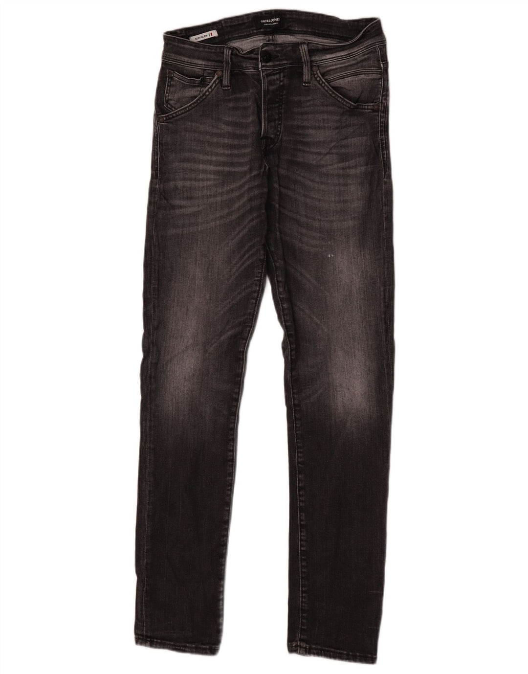 Jack & Jones Herre GLENN Slim Jeans W30 L32 Grå Bomuld
