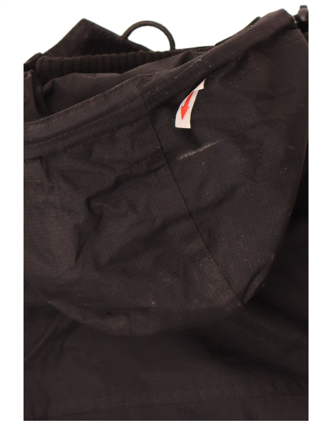 Superdry Regnjakke med hætte til kvinder UK 12 Medium Sort Nylon