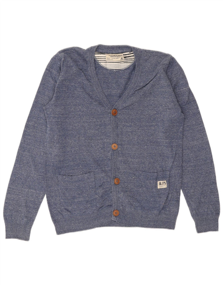 JACK & JONES Herre cardigan sweater Medium Blue Bomuld