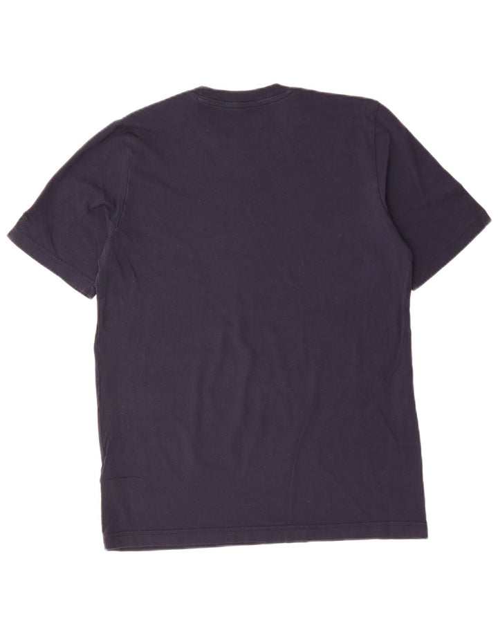 ADIDAS Grafisk T-shirt til mænd, medium marineblå bomuld