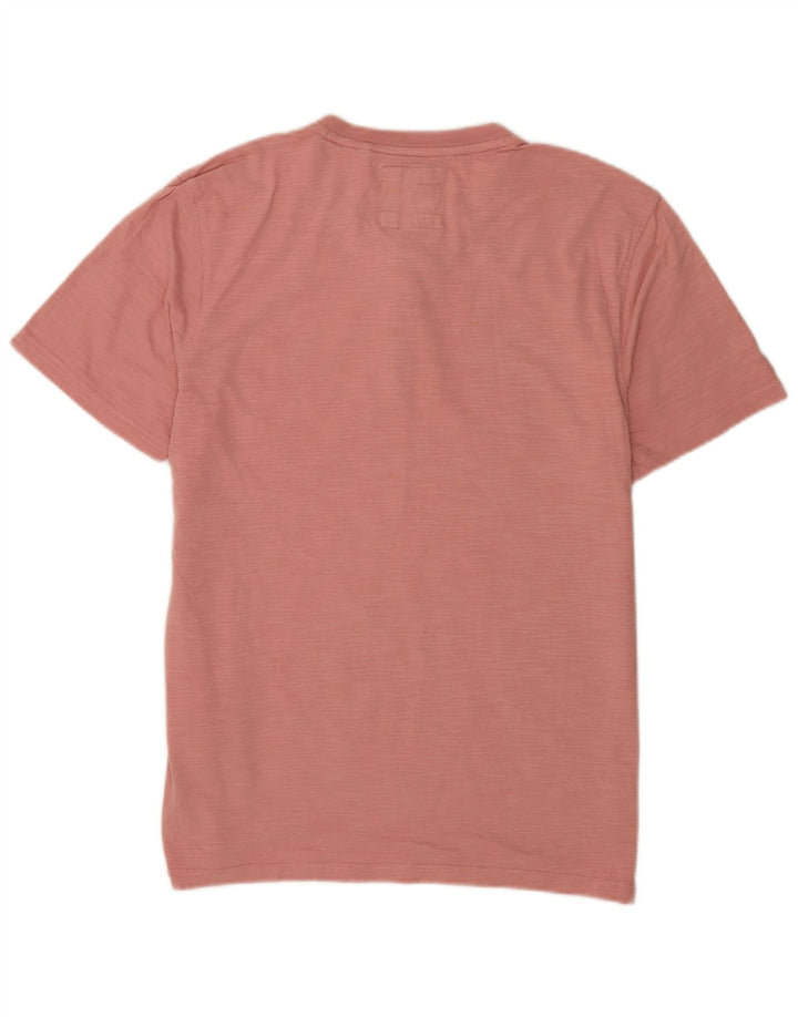 Fat Face Herre T-Shirt Top Stor Pink Bomuld
