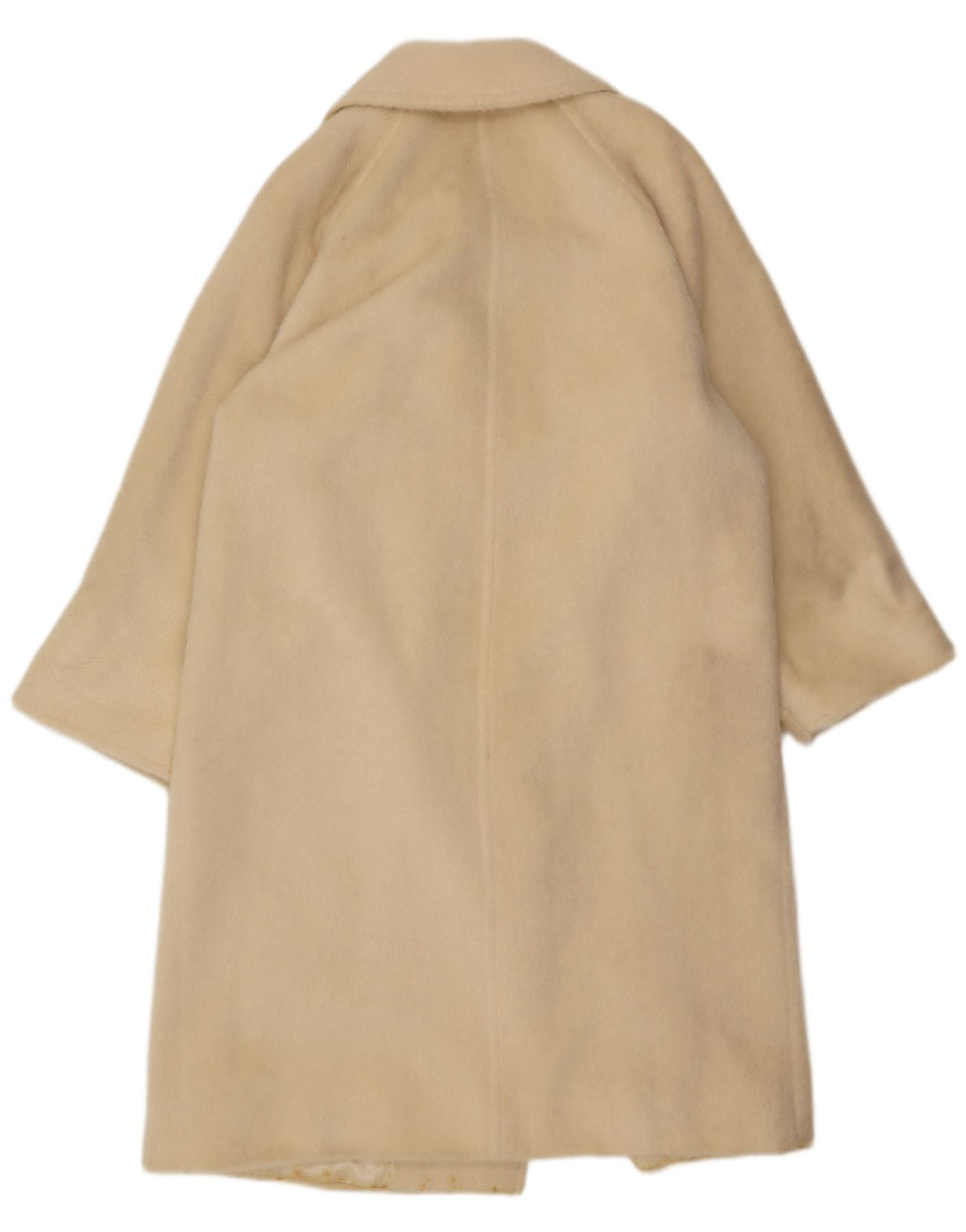 Max Mara Dame Dobbeltradet Frakke UK 10 Small Off White Classic